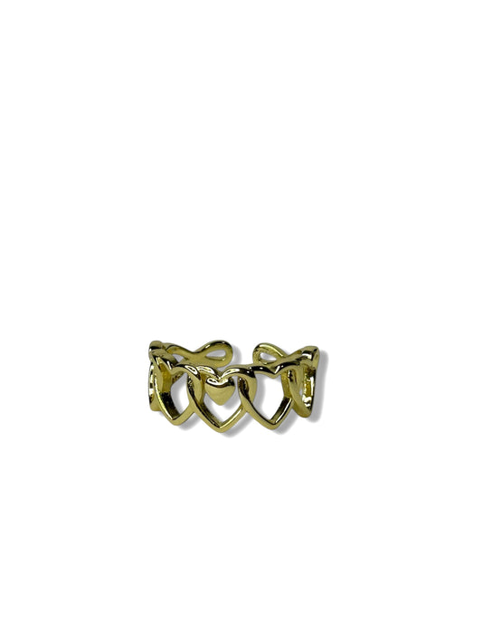 Multi Hearts ring