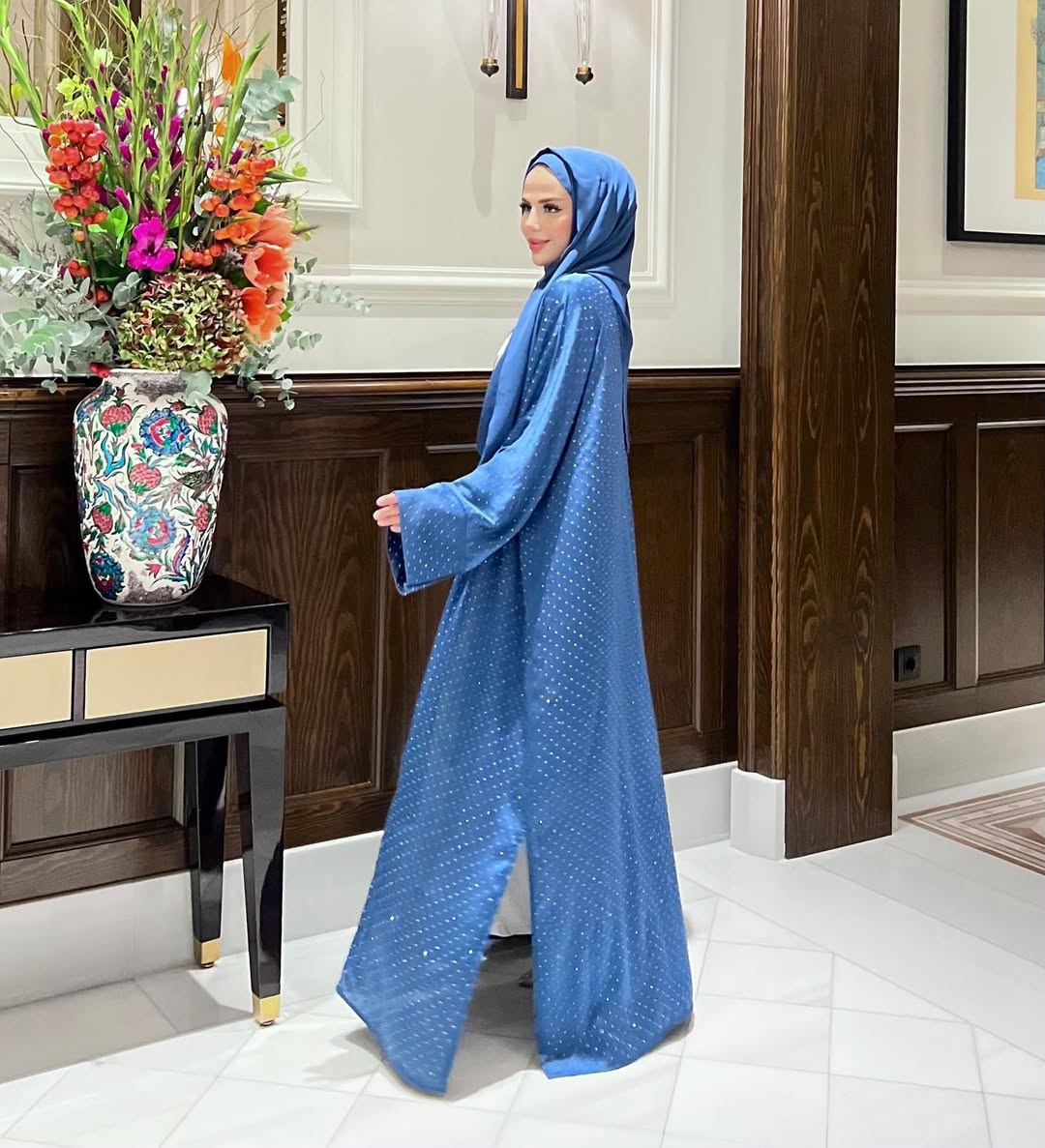 Blue abaya