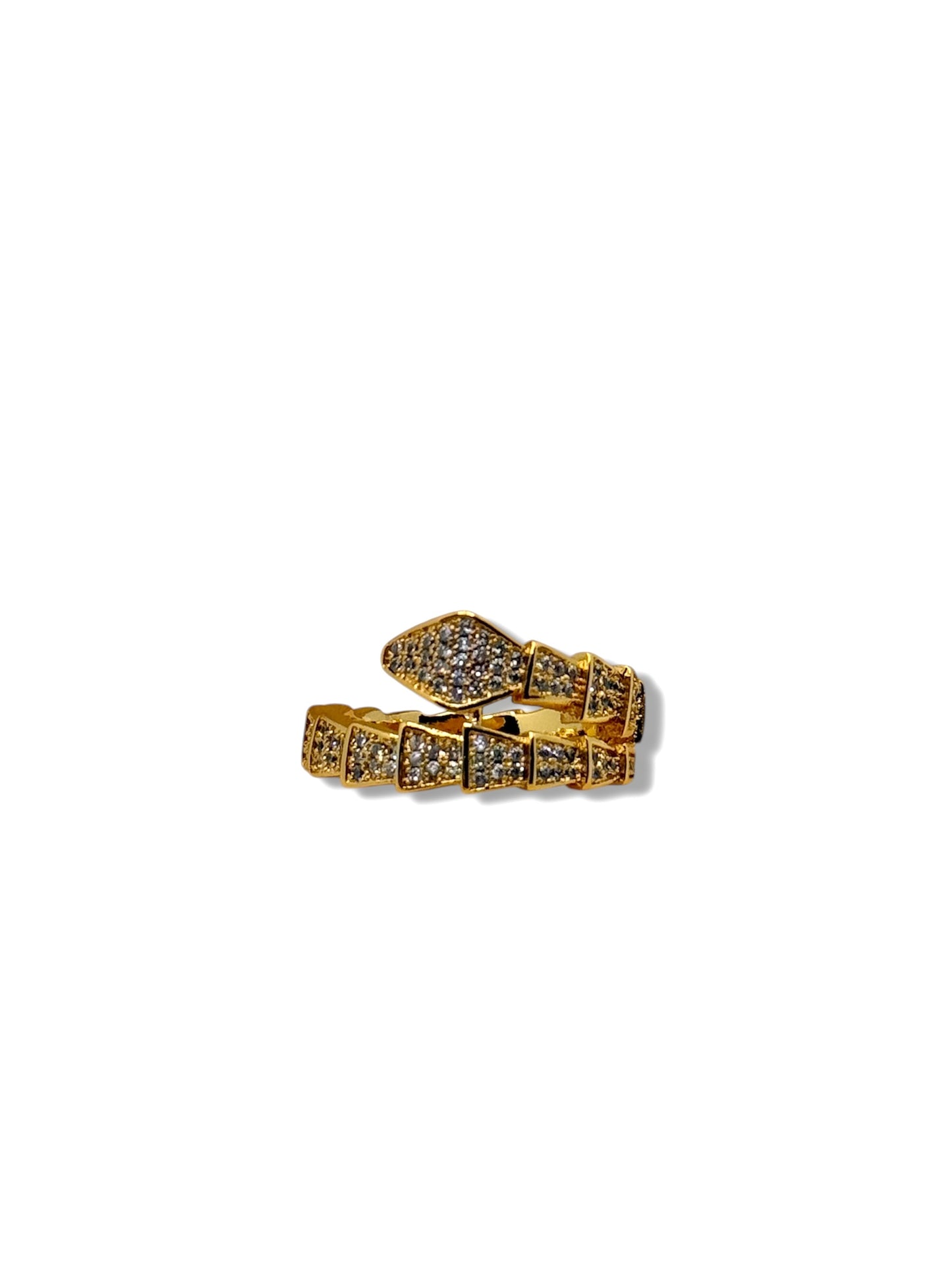 Gold snake ring