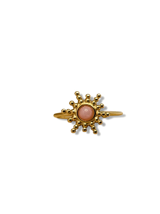 Pink brighstone ring