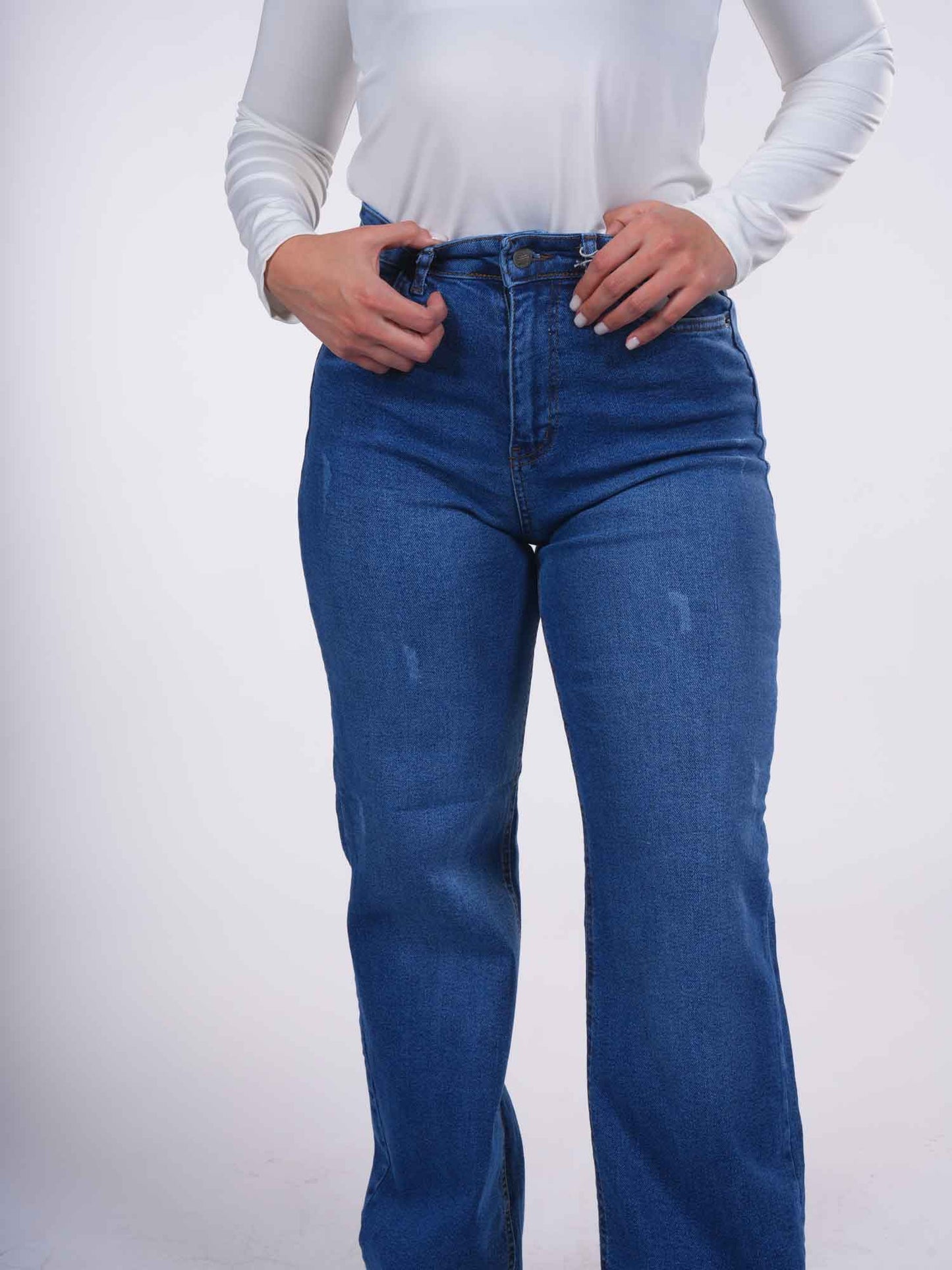 Straight leg jeans