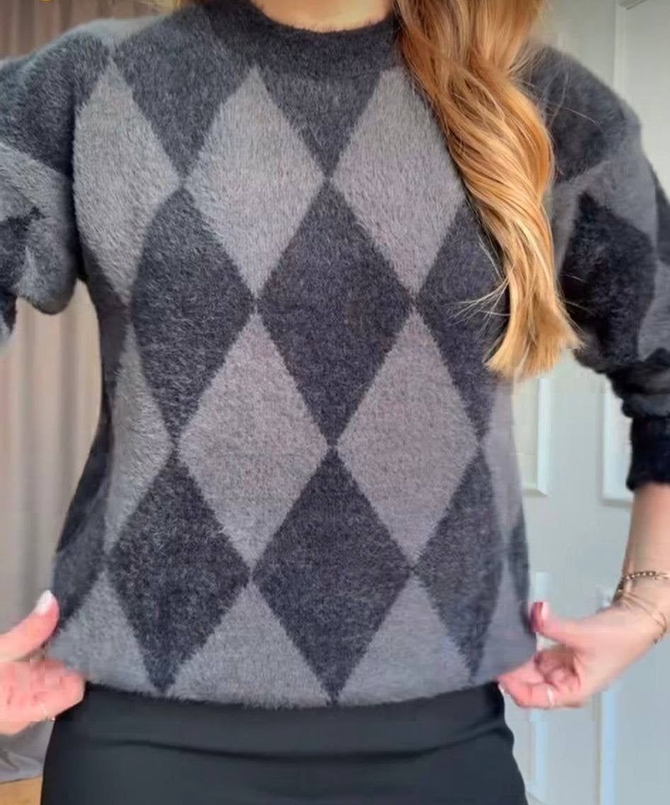 Argyle sweater